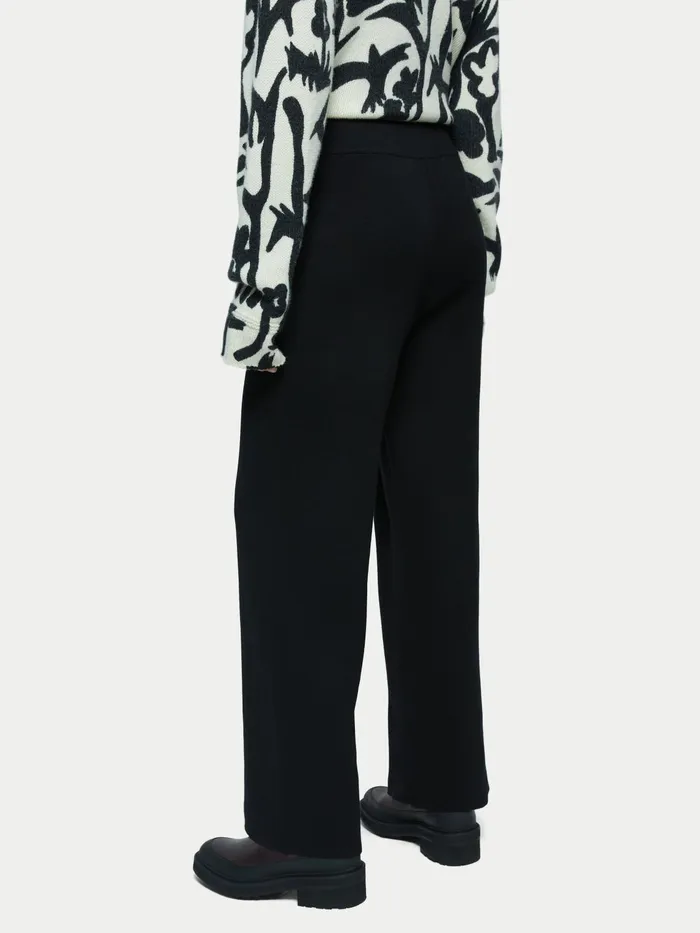 Jigsaw Knitwear and Cashmere Women Milano Knit Trouser Black