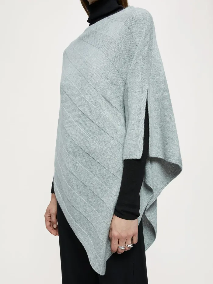 Jigsaw Ponchos and Scarves Women Cashmere Poncho Grey