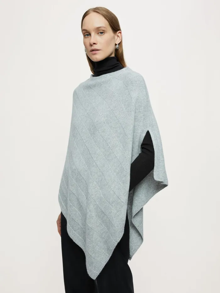 Jigsaw Ponchos and Scarves Women Cashmere Poncho Grey