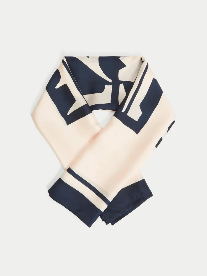 Jigsaw Ponchos and Scarves Women Creme De La Creme Silk Scarf Cream