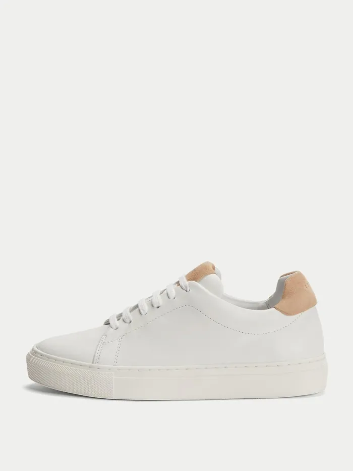 Jigsaw Shoes and Sandals Women Miah Leather Trainer Cream