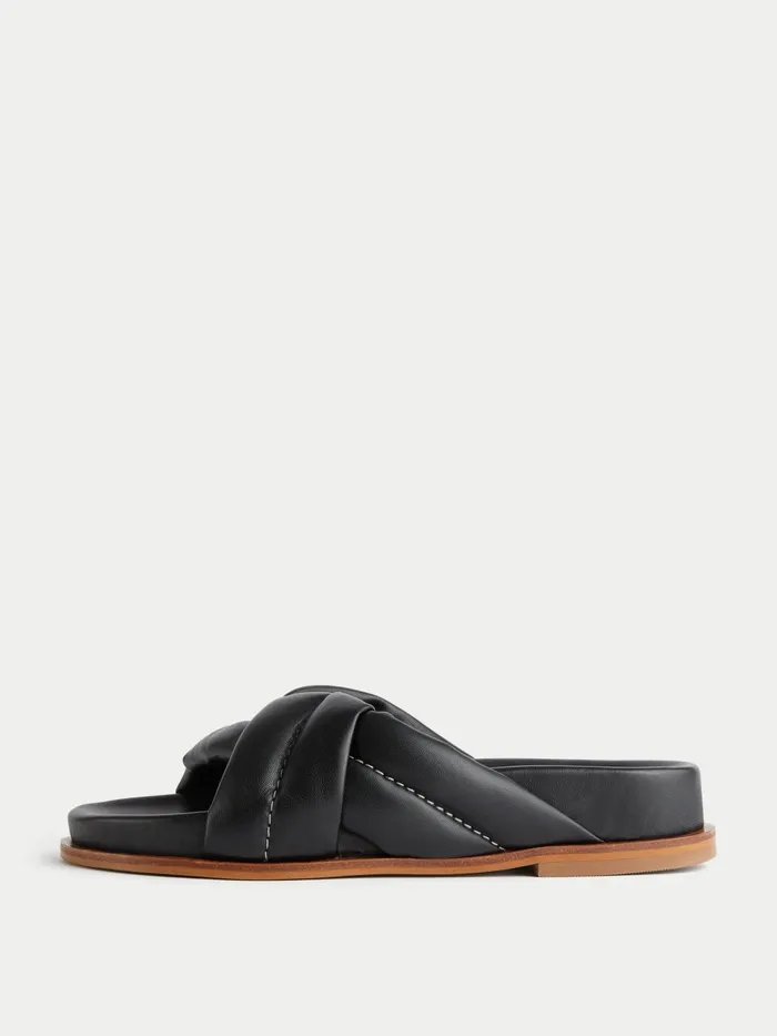 Jigsaw Shoes and Sandals Women Nikita Padded Leather Sandal Black