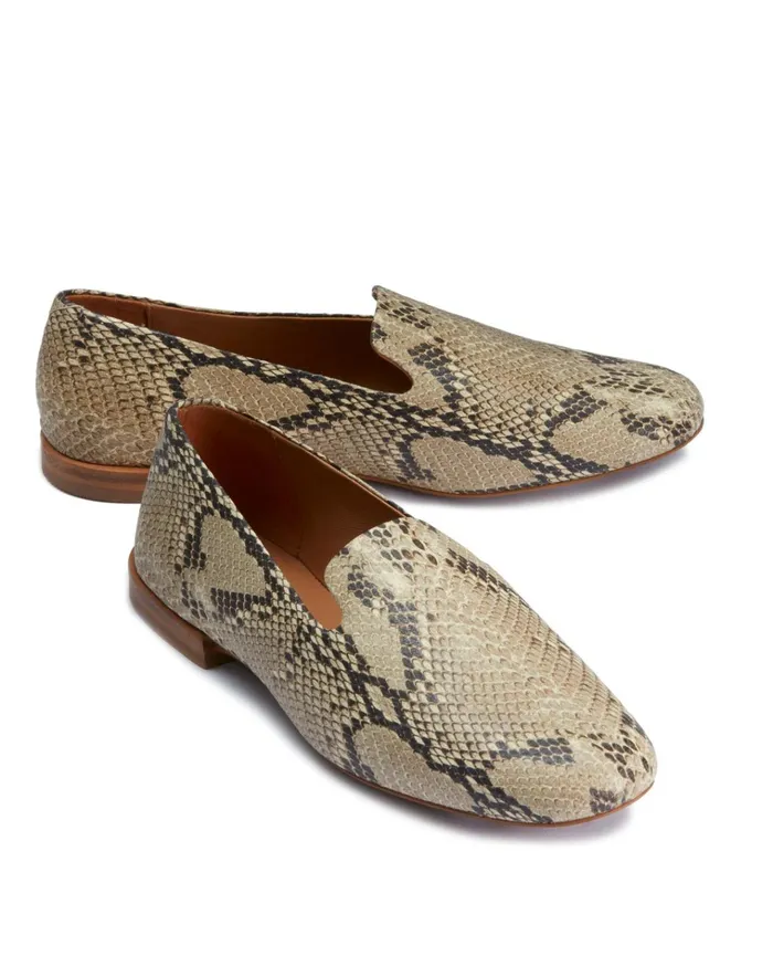 Jigsaw Shoes and Sandals Women Snake Effect Leather Loafer Multi
