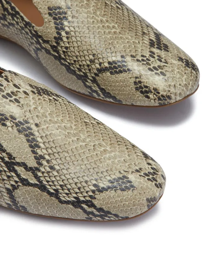 Jigsaw Shoes and Sandals Women Snake Effect Leather Loafer Multi