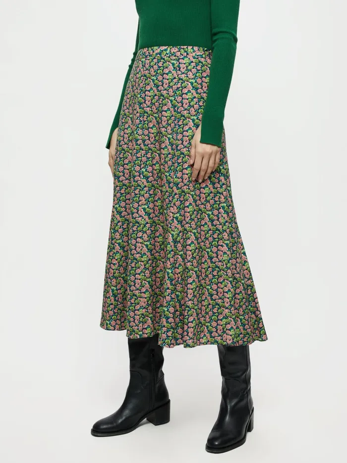 Jigsaw Skirts Women Hydrangea Midi Skirt Green
