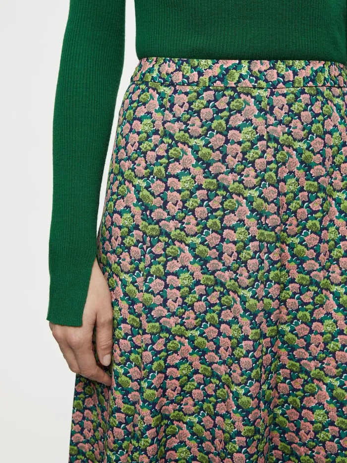 Jigsaw Skirts Women Hydrangea Midi Skirt Green