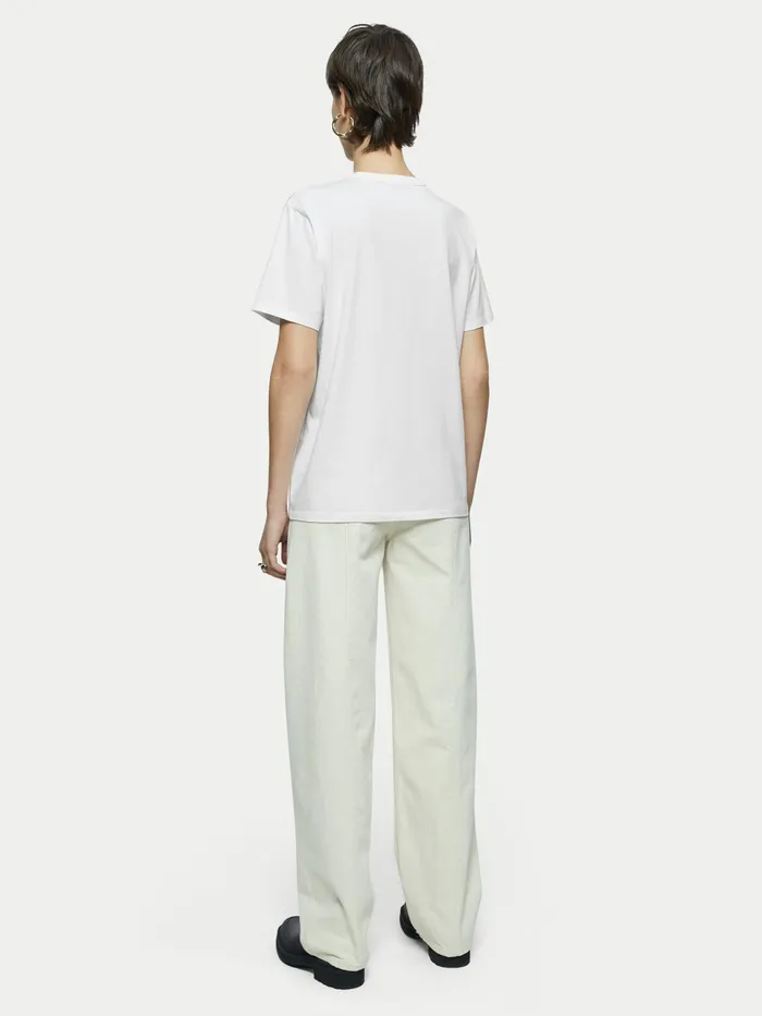 Jigsaw Tshirts Women Mine Printed Tee White