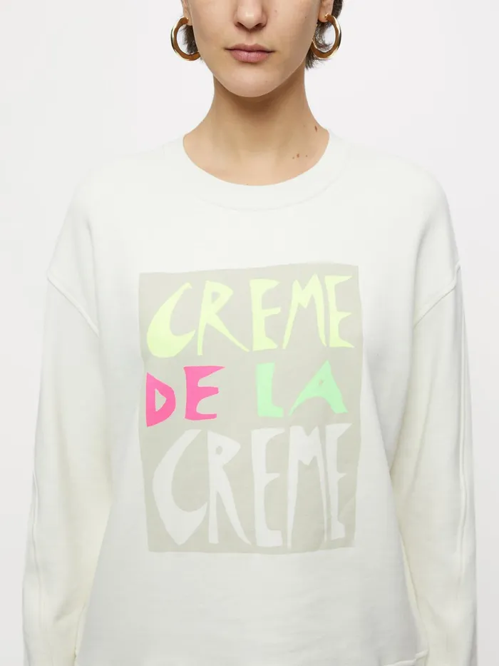 Jigsaw Tops Women Creme De La Creme Sweatshirt Cream