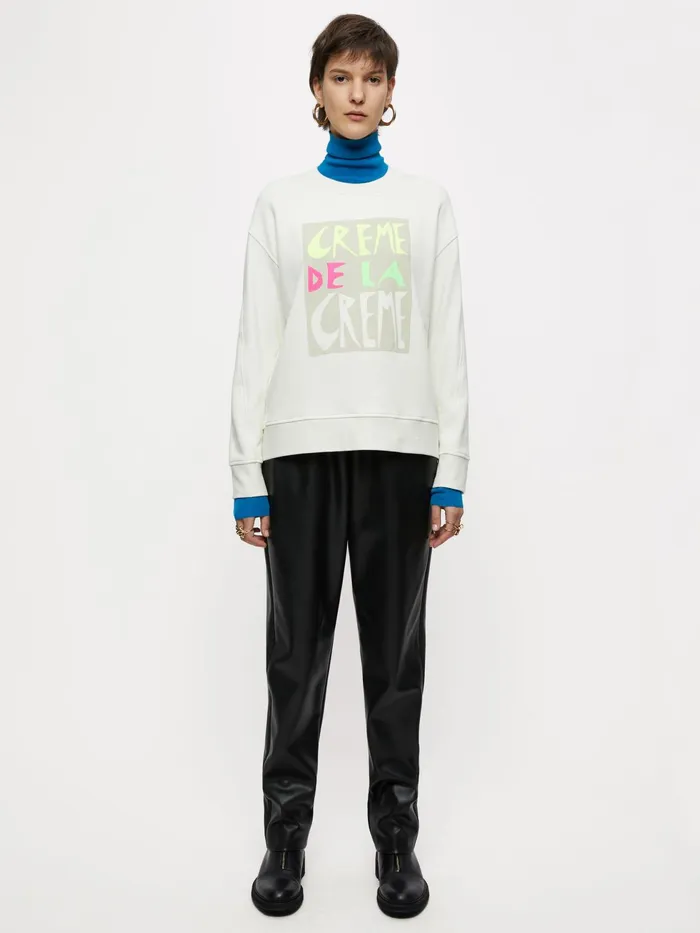 Jigsaw Tops Women Creme De La Creme Sweatshirt Cream