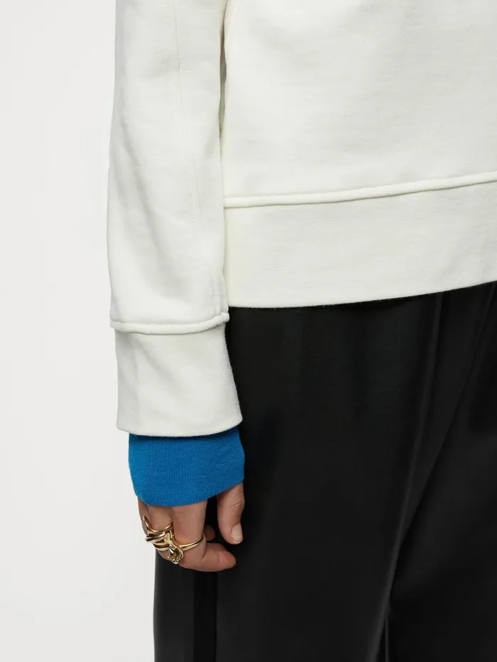 Jigsaw Tops Women Creme De La Creme Sweatshirt Cream