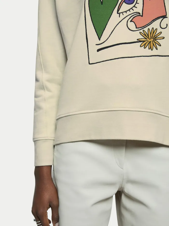 Jigsaw Tops Women Dandelion Sweatshirt Cream