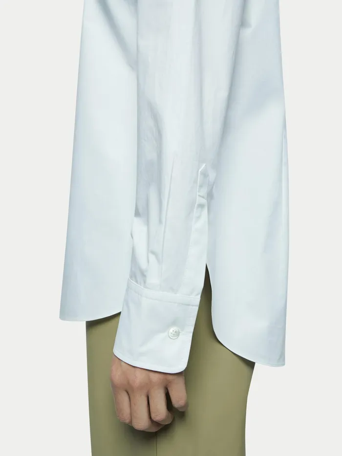 Jigsaw Tops Women Slim Darted Poplin Shirt White