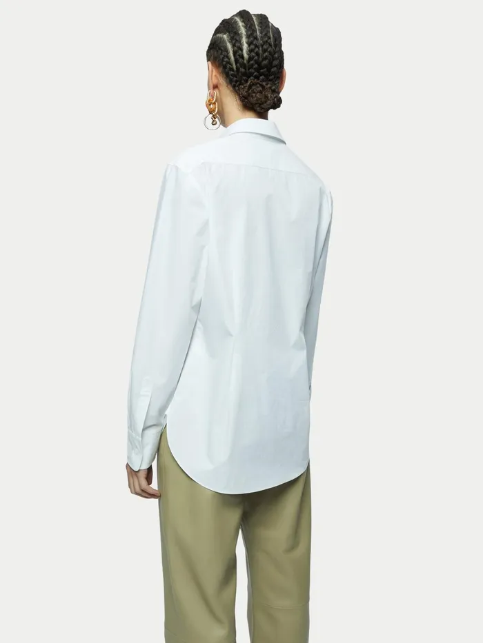 Jigsaw Tops Women Slim Darted Poplin Shirt White