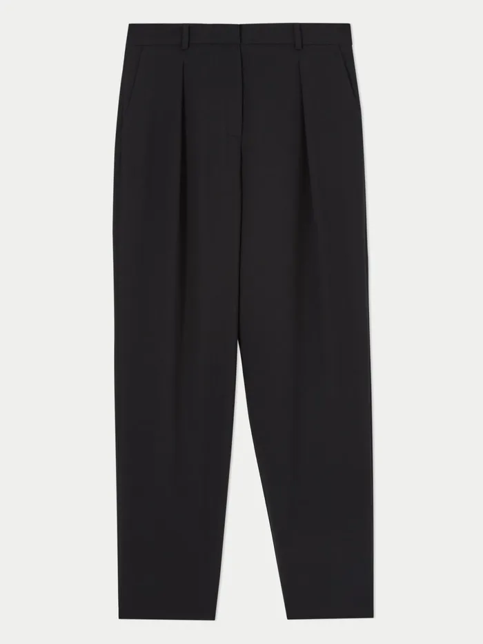 Jigsaw Trousers Women Fluid Twill Logan Trouser Black