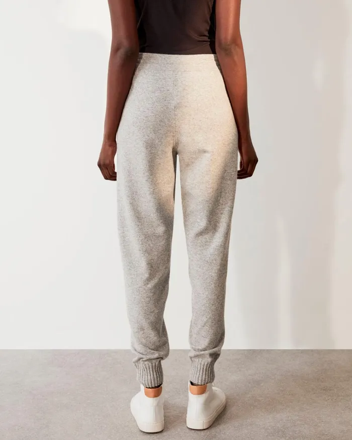 Jigsaw Trousers Women Soft Knit Luxe Trackpant Grey