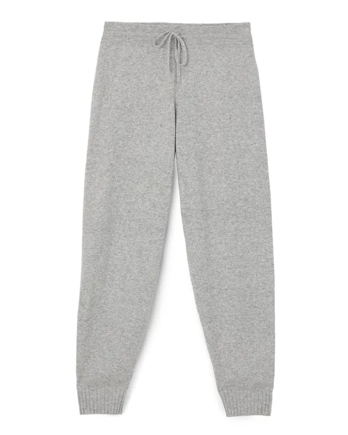 Jigsaw Trousers Women Soft Knit Luxe Trackpant Grey