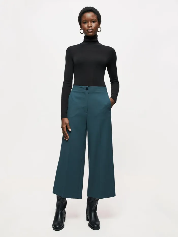 Jigsaw Trousers Women Trent Modern Crepe Trouser Green
