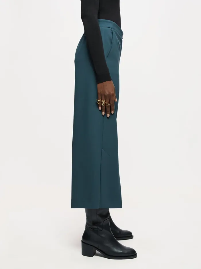 Jigsaw Trousers Women Trent Modern Crepe Trouser Green