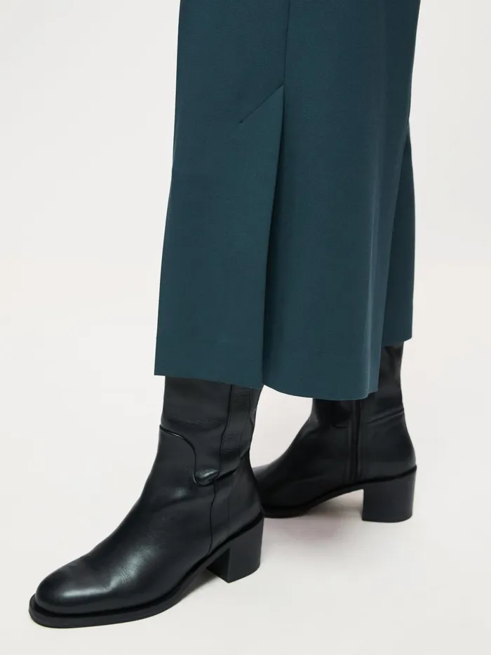 Jigsaw Trousers Women Trent Modern Crepe Trouser Green
