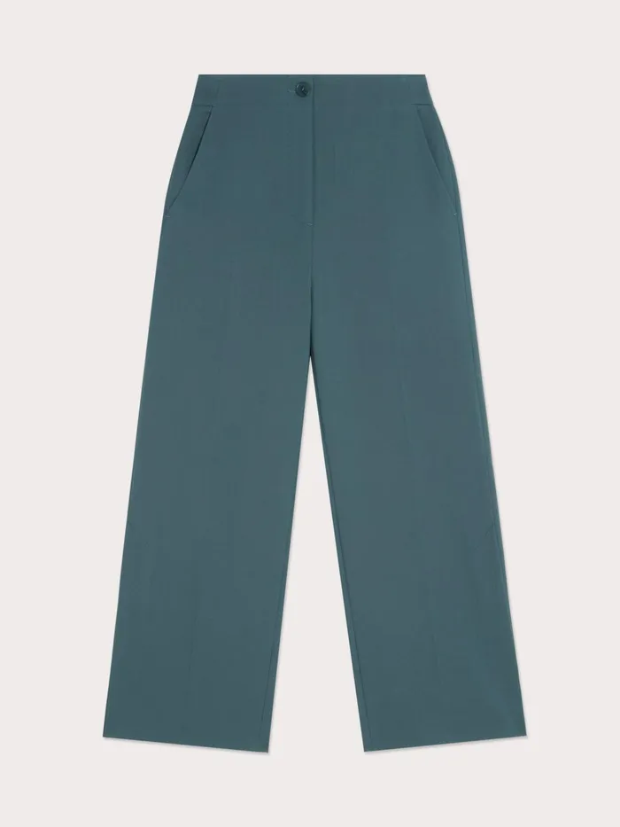 Jigsaw Trousers Women Trent Modern Crepe Trouser Green