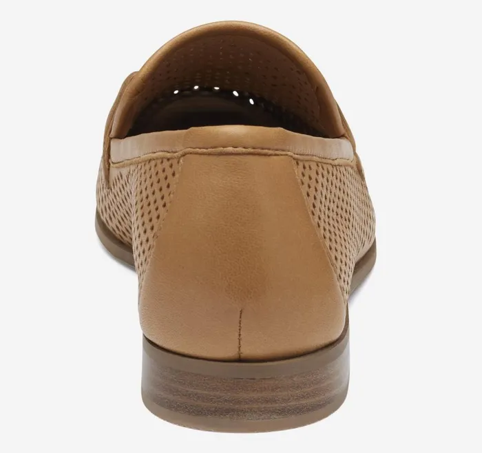 Johnston and Murphy Ali Perfed Bit Loafer Tan Glove Leather Women Mules and Loafers Johnston and Murphy Ali Perfed Bit Loafer Tan Glove Leather Women Mules and Loafers