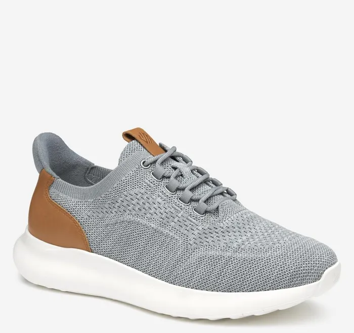 Johnston and Murphy Amherst 20 Knit Plain Toe Gray Heathered Knit Men LaceUps Johnston and Murphy Amherst 20 Knit Plain Toe Gray Heathered Knit Men LaceUps