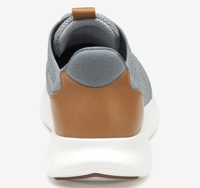 Johnston and Murphy Amherst 20 Knit Plain Toe Gray Heathered Knit Men LaceUps