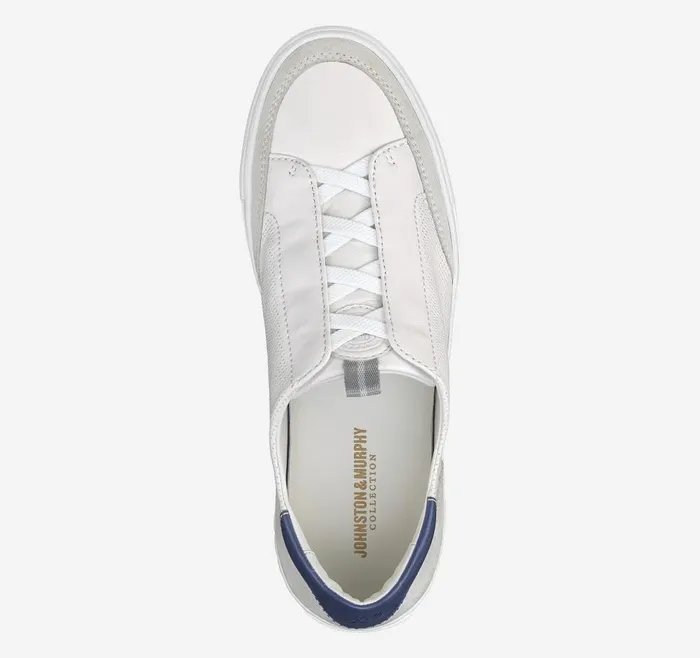 Johnston and Murphy Anson Stretch LacetoToe White English Suedesheepskin Men SlipOns Johnston and Murphy Anson Stretch LacetoToe White English Suedesheepskin Men SlipOns