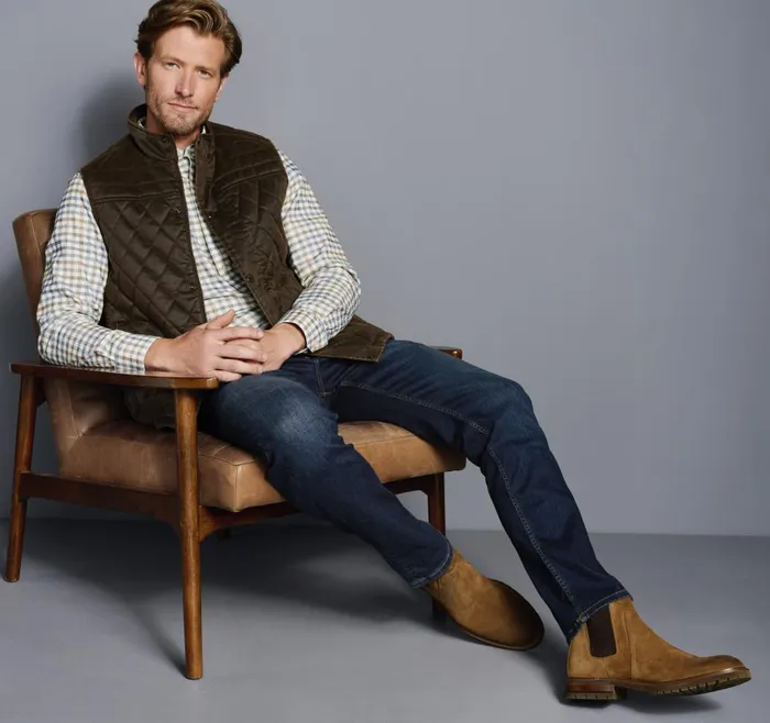 Johnston and Murphy Antique Cotton Vest Brown Men Coats Jackets and Vests Johnston and Murphy Antique Cotton Vest Brown Men Coats Jackets and Vests