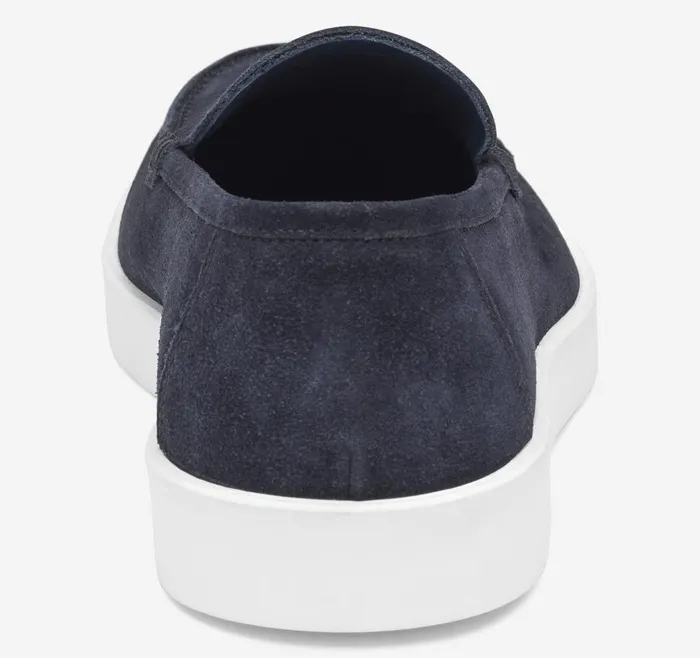 Johnston and Murphy Bolivar Venetian Navy Italian Suede Men SlipOns Johnston and Murphy Bolivar Venetian Navy Italian Suede Men SlipOns