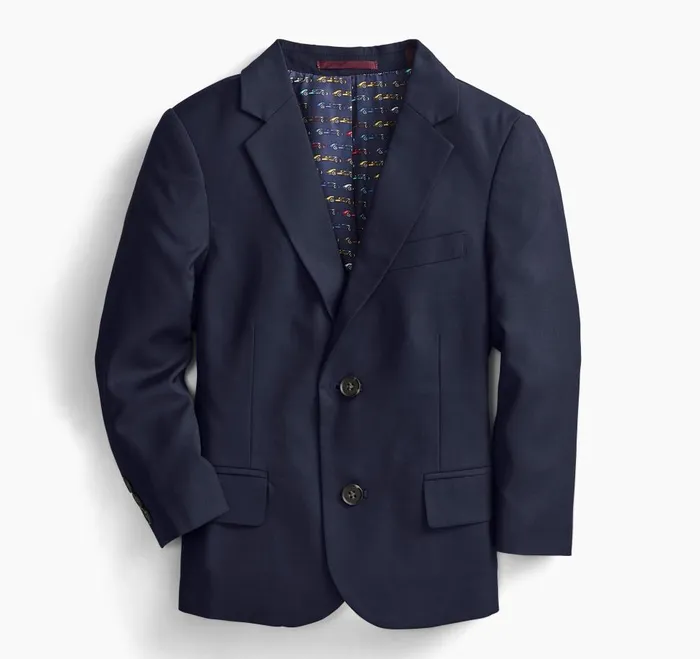 Johnston and Murphy Boys Woven Blazer Navy Boys Blazers and Vests