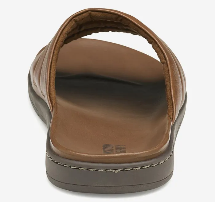 Johnston and Murphy Branson Slide Tan Full Grain Men Sandals Johnston and Murphy Branson Slide Tan Full Grain Men Sandals