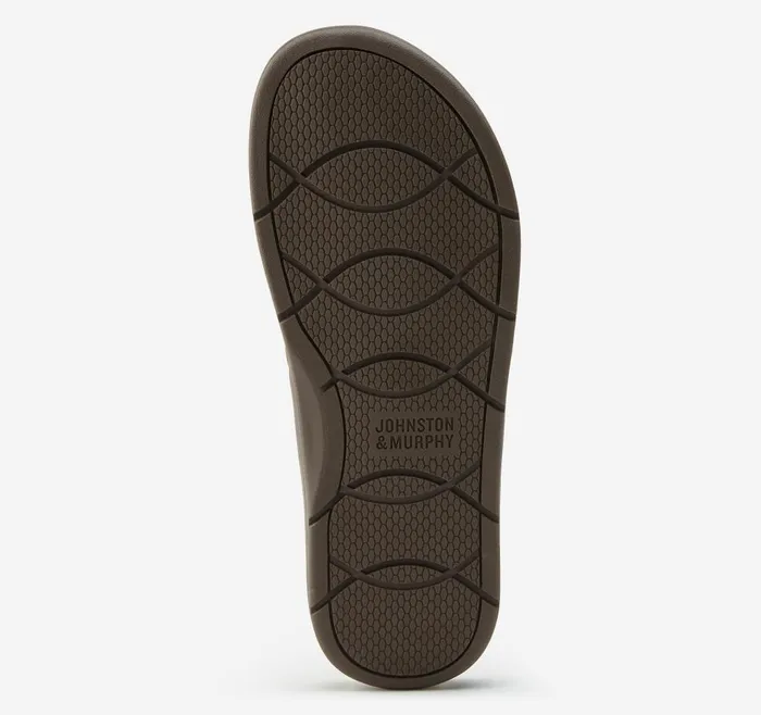 Johnston and Murphy Branson Slide Tan Full Grain Men Sandals Johnston and Murphy Branson Slide Tan Full Grain Men Sandals