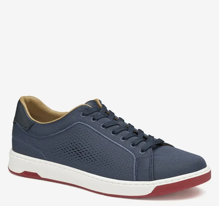 Johnston and Murphy Daxton Knit LaceUp Navy Knit Men Sneakers