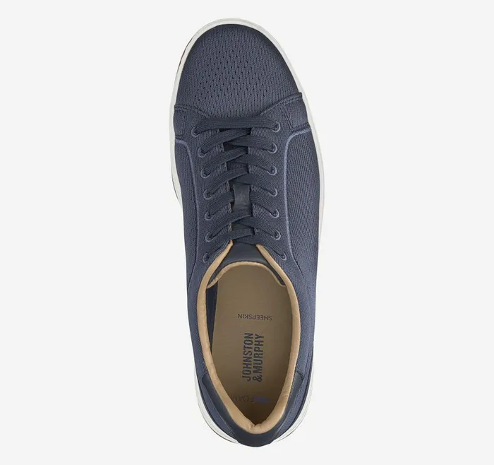 Johnston and Murphy Daxton Knit LaceUp Navy Knit Men Sneakers Johnston and Murphy Daxton Knit LaceUp Navy Knit Men Sneakers
