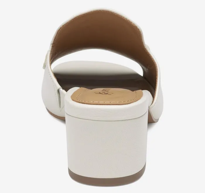 Johnston and Murphy Edith Bit Slide Bone Glove Leather Women Heels and Platform Wedges Johnston and Murphy Edith Bit Slide Bone Glove Leather Women Heels and Platform Wedges