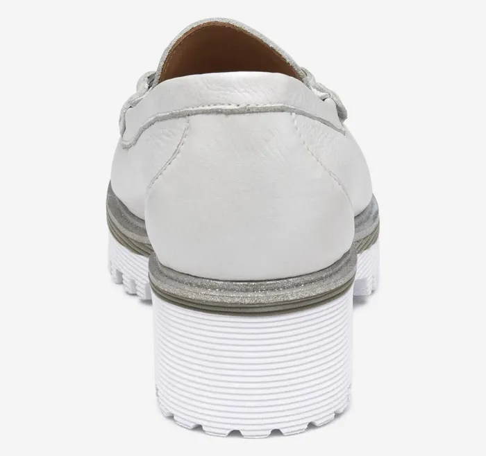 Johnston and Murphy Emmalynn Bit Loafer White Calfskin Women Mules and Loafers Johnston and Murphy Emmalynn Bit Loafer White Calfskin Women Mules and Loafers