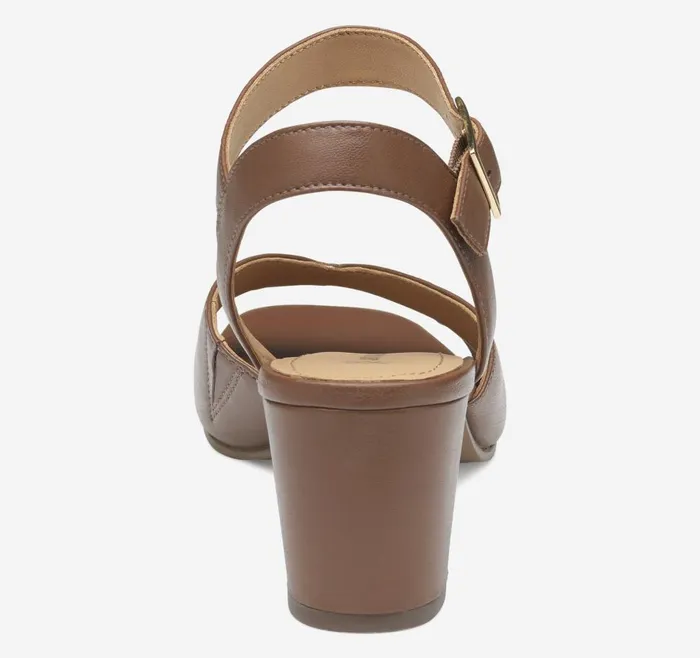Johnston and Murphy Evelyn AnkleStrap Sandal Cognac Glove Leather Women Heels and Platform Wedges Johnston and Murphy Evelyn AnkleStrap Sandal Cognac Glove Leather Women Heels and Platform Wedges