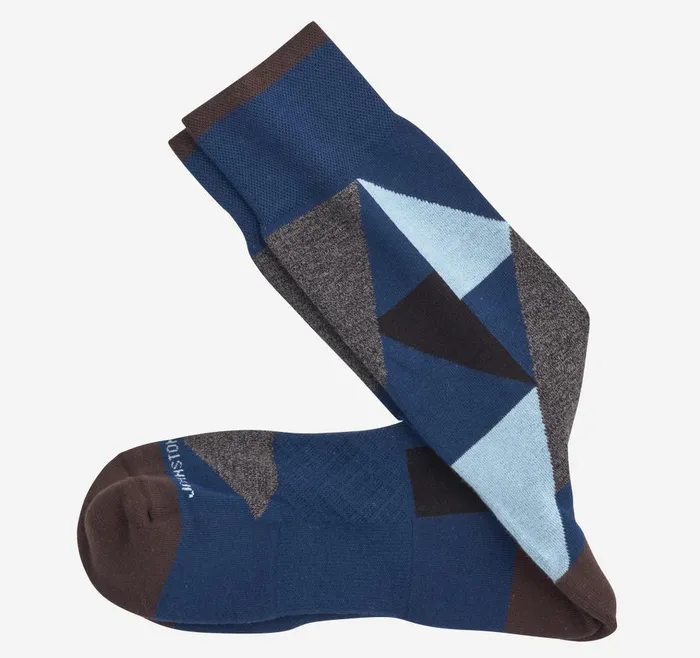Johnston and Murphy First In Comfort Geometric Colorblock Socks Blue Multi Men Socks Johnston and Murphy First In Comfort Geometric Colorblock Socks Blue Multi Men Socks