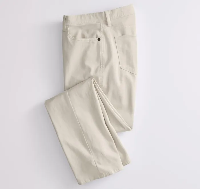 Johnston and Murphy FivePocket Pants Stone Men Pants and Jeans