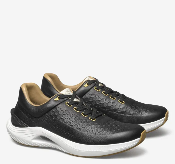 Johnston and Murphy Gage UThroat Black Italian Full Grain Men Sneakers