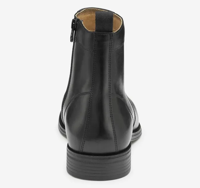 Johnston and Murphy Lewis Zip Boot Black Full Grain Men Boots Johnston and Murphy Lewis Zip Boot Black Full Grain Men Boots