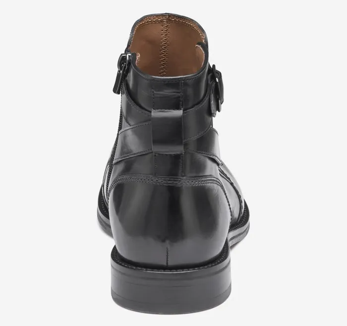 Johnston and Murphy Meade Buckle Boot Black Italian Calfskin Men Boots Johnston and Murphy Meade Buckle Boot Black Italian Calfskin Men Boots