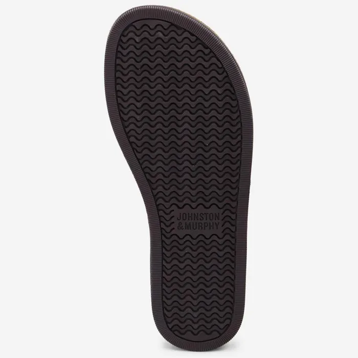 Johnston and Murphy Norris LaserWeave Thong Black Full Grain Men Sandals Johnston and Murphy Norris LaserWeave Thong Black Full Grain Men Sandals