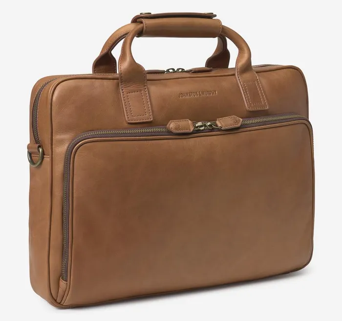 Johnston and Murphy Rhodes Briefcase Tan Full Grain Men Backpacks and Briefcases Johnston and Murphy Rhodes Briefcase Tan Full Grain Men Backpacks and Briefcases