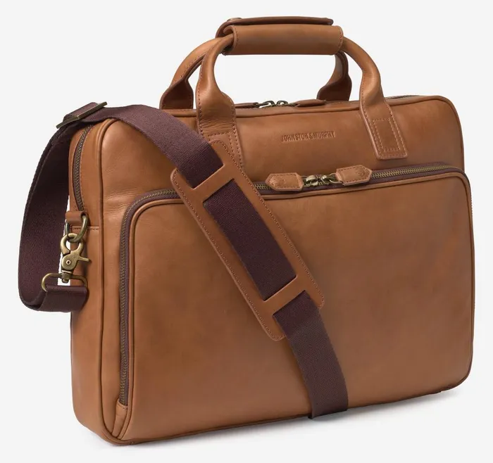 Johnston and Murphy Rhodes Briefcase Tan Full Grain Men Backpacks and Briefcases Johnston and Murphy Rhodes Briefcase Tan Full Grain Men Backpacks and Briefcases