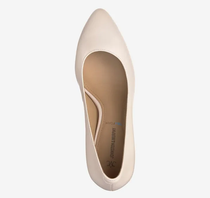 Johnston and Murphy Vicki Pump Blush Glove Leather Women Heels and Platform Wedges Johnston and Murphy Vicki Pump Blush Glove Leather Women Heels and Platform Wedges