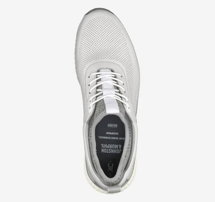 Johnston and Murphy XC4 H1Luxe Hybrid Whitegray Full Grain Men Sneakers Johnston and Murphy XC4 H1Luxe Hybrid Whitegray Full Grain Men Sneakers