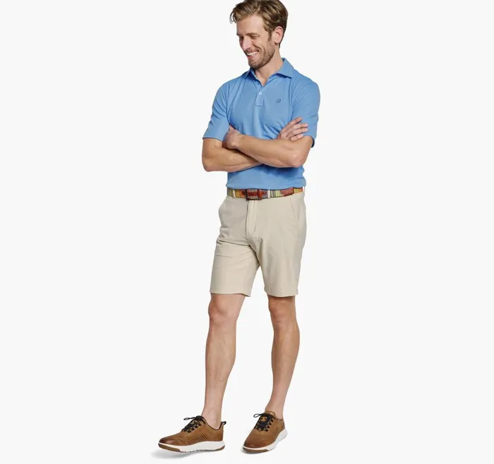Johnston and Murphy XC4 Performance Solid Polo Cool Degree Light Blue Men Polos and Tees Johnston and Murphy XC4 Performance Solid Polo Cool Degree Light Blue Men Polos and Tees