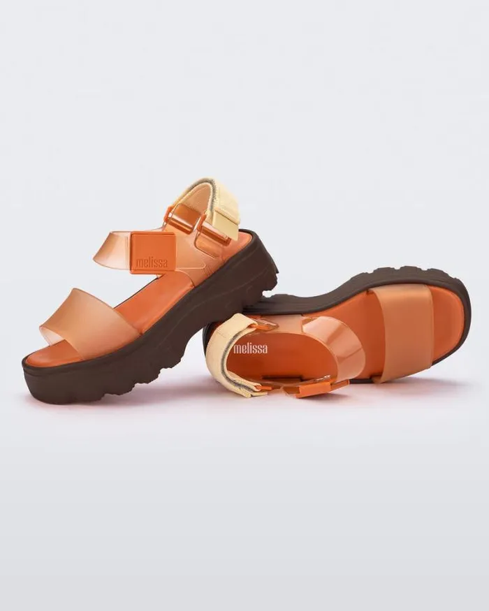 Kick Off Sandal Orangeclear Orange Women Melissa Sandals